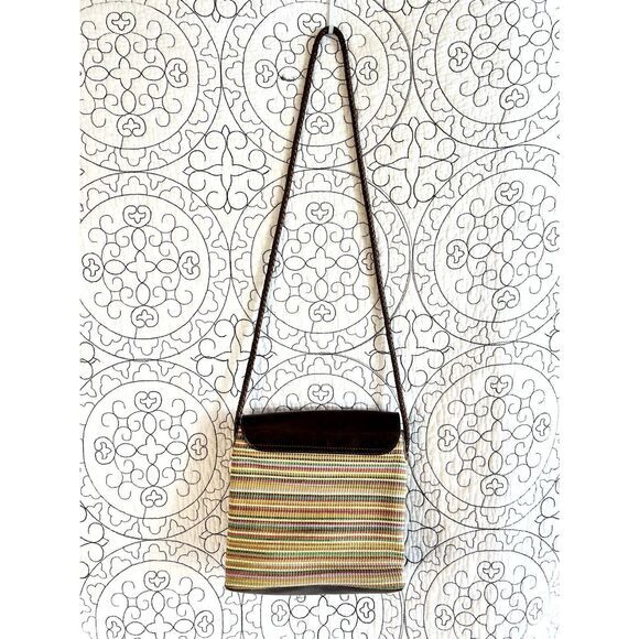 Relic Crossbody Bag Multicolor Striped Braided Strap - Picture 3 of 12